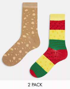 Orrsum Sock Company, 2 упаковки носков Quesadilla, подарочная коробка