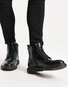 Черные ботинки на шнуровке Schuh Darnell