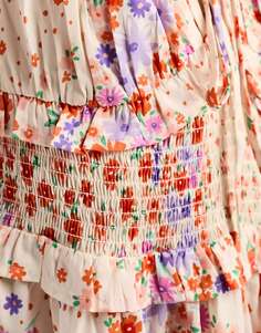 Мини-платье Influence с ярким цветочным принтом