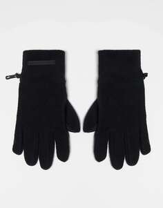 Черные лыжные флисовые перчатки ASOS