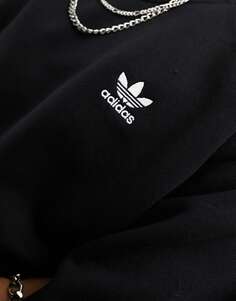 Черный свитшот adidas Originals Trefoil Essentials