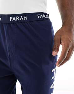 Темно-синие трикотажные брюки для отдыха Farah Fassom