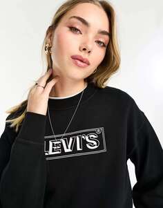 Черная толстовка Levi&apos;s с логотипом boxtab Levis