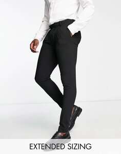 Черные эластичные суперузкие костюмные брюки из ткани премиум-класса Noak Camden
