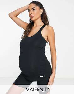 Черная майка Nike Maternity Dri-Fit Nike