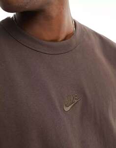 Коричневая футболка с длинными рукавами Nike Premium Essential
