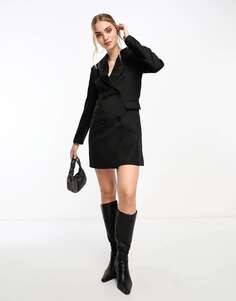 Черное мини-платье-блейзер Vero Moda