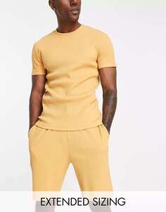 Желтый пижамный комплект из футболки и шорт ASOS