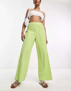 Зеленые широкие брюки Lola May