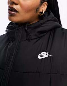 Классическая куртка-пуховик Nike Plus черного цвета