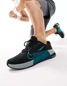 Черные и бирюзовые кроссовки Nike Metcon 9