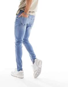 Голубые эластичные джинсы скинни DTT Don&apos;t Think Twice