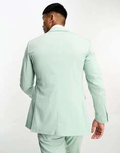 Приталенный пиджак Jack &amp; Jones Premium пастельно-синего цвета