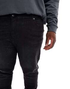 Черные эластичные суперскинни джинсы DTT Plus Don&apos;t Think Twice
