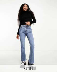 Расклешенные джинсы Miss Selfridge Petite среднего синего цвета