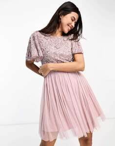 Мини-платье Beauut Bridesmaid с открытой спиной матово-розового цвета