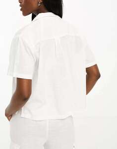 Белая укороченная пляжная рубашка карго с короткими рукавами IIsla &amp; Bird