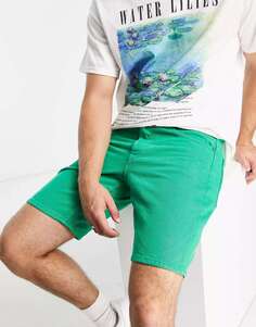 Зеленые джинсовые шорты свободного кроя Only &amp; Sons