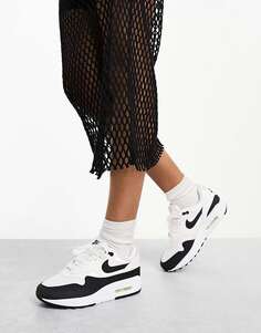 Кроссовки Nike Air Max 1 белого и черного цвета