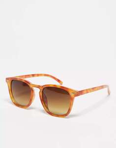Солнцезащитные очки в квадратной форме черепаховой расцветки AJ Morgan