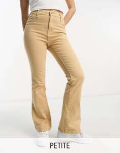 DTT Petite Bianca широкие диско-джинсы с завышенной талией светло-коричневого цвета Don&apos;t Think Twice