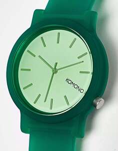 Часы Komono с моносветящимся покрытием зеленого цвета джунглей
