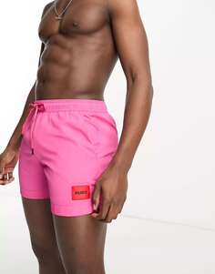 Ярко-розовые шорты для плавания Hugo Dominica HUGO Bodywear