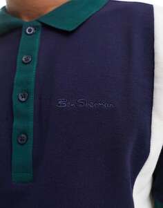 Синяя винтажная спортивная футболка-поло Ben Sherman