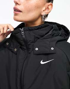Черный тренч Nike Essential