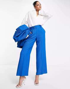 Синие широкие брюки ASOS