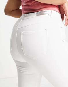 Белые джинсы скинни Only Curve Augusta