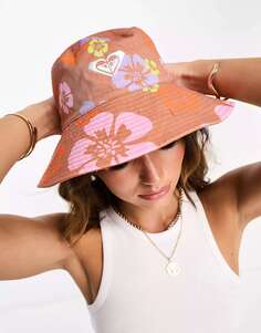Разноцветная летняя шляпа-ведро Roxy Surf Kind Kate Beach