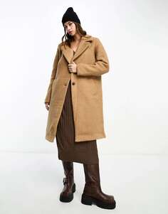 Пальто Vero Moda светло-коричневого цвета