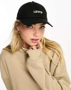 Чёрная кепка Levi&apos;s с логотипом Levis