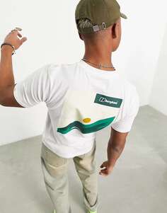 Белая футболка Berghaus Buttermere с принтом «солнце» на спине