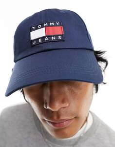 Темно-синяя кепка с логотипом и флагом Tommy Jeans Heritage