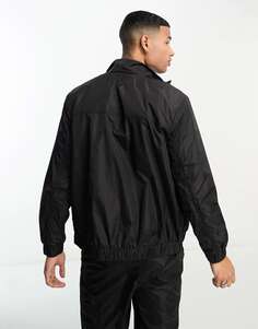 Черная нейлоновая спортивная куртка Rains