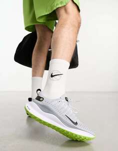 Кроссовки Nike React Infinity Run 4 серого и белого цвета Nike