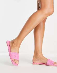 Розовые сандалии на плоской подошве Simmi London Simmi Clothing