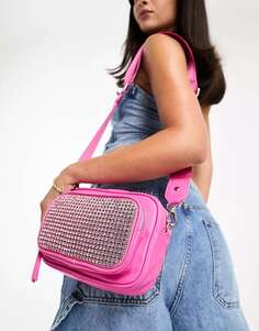 Розовая сумка через плечо с украшением Madden Girl