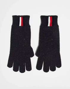 Черные перчатки Tommy Hilfiger