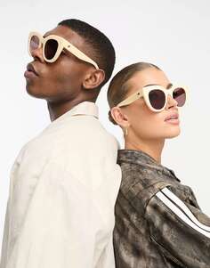 Солнцезащитные очки цвета слоновой кости Le Specs, ограниченная серия Air Heart Festival