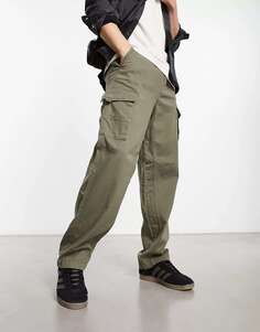 Широкие брюки-карго ADPT цвета хаки