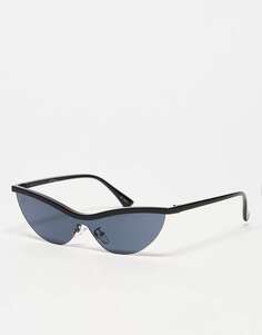 Эксклюзивные фестивальные солнцезащитные очки Jeepers Peepers x ASOS черного цвета с контрастным верхом