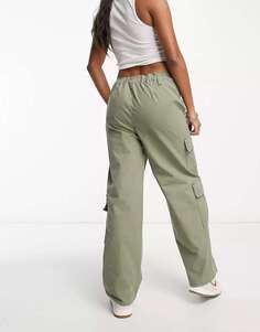 ASOS Petite оверсайз-брюки карго с несколькими карманами цвета хаки