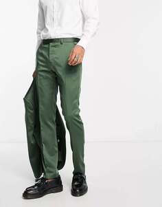 Костюмные брюки цвета хаки Twisted Tailor
