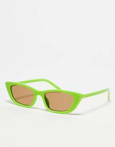 Зеленые солнцезащитные очки AIRE Titania Festival с коричневыми линзами