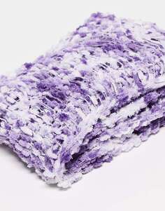 COLLUSION Текстурный вязаный узкий шарф унисекс фиолетового цвета