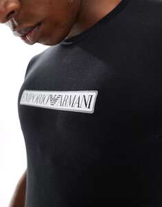 Черная футболка Emporio Armani Bodywear new icon