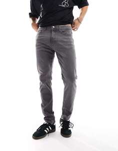 Серые эластичные джинсы облегающего кроя DTT Don&apos;t Think Twice